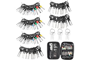 ZOIZOCP Terminal Removal Tool Kit, 109Pcs Pin Extractor Tool Set for Car, Connector Pin Removal Tool Kit with Key Extractor for Most Connector Terminal