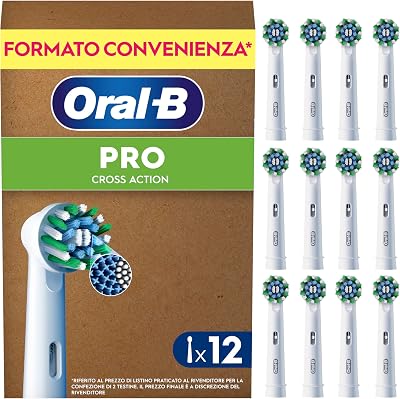 Testine di Ricambio Pro, Cross Action, Bianche, 12 Ricambi