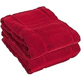 All-Clad Solid Kitchen Towels: Highly Absorbent, Super Soft Long Lasting - 100% Cotton, 17"x30" Tea Towels for Cleaning & Drying Dishes, Pans, Glassware, or Countertops, (2-Pack), Chili