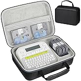 Case Compatible with Brother p Touch ptd220 d210 Portable Storage Holder Case Fits Brother Label Maker, Label Tapes, AC Adapter, Battery(Box Only)
