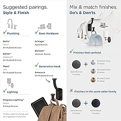 Amerock H37007ORB | Alder Double Prong Decorative