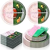 Havawish 96 Pcs Football Gender Reveal Party Supplies Touchdown or Tutus Gender Reveal Plates Napkins Forks Tableware Set Ballet or Football Baby Shower Party Decorations, Serves 24 Guest