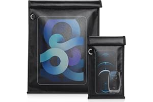OMKHE Faraday Bags for Phones,2 Pack Signal Blocking Faraday Cage,RFID Signal Blocking Faraday Bag for Phone Tablets Call Data, Cellular, Bluetooth,GPS Faraday Key Fob Protector