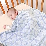 Bertte Plush Baby Blanket for Boys Girls | Swaddle