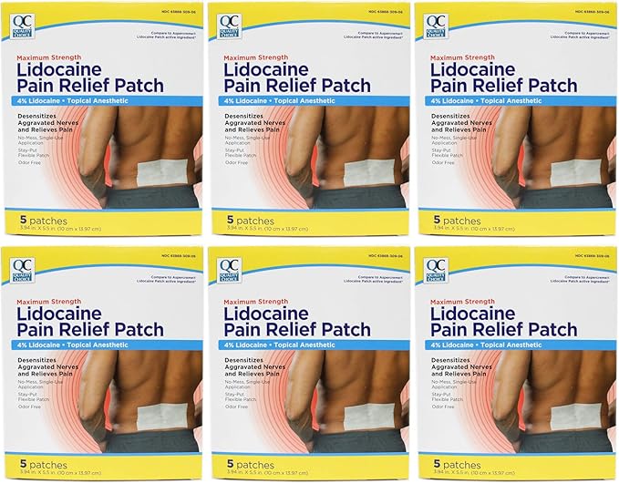Quality Choice Maximum Strength Lidocaine Pain Relief Patch