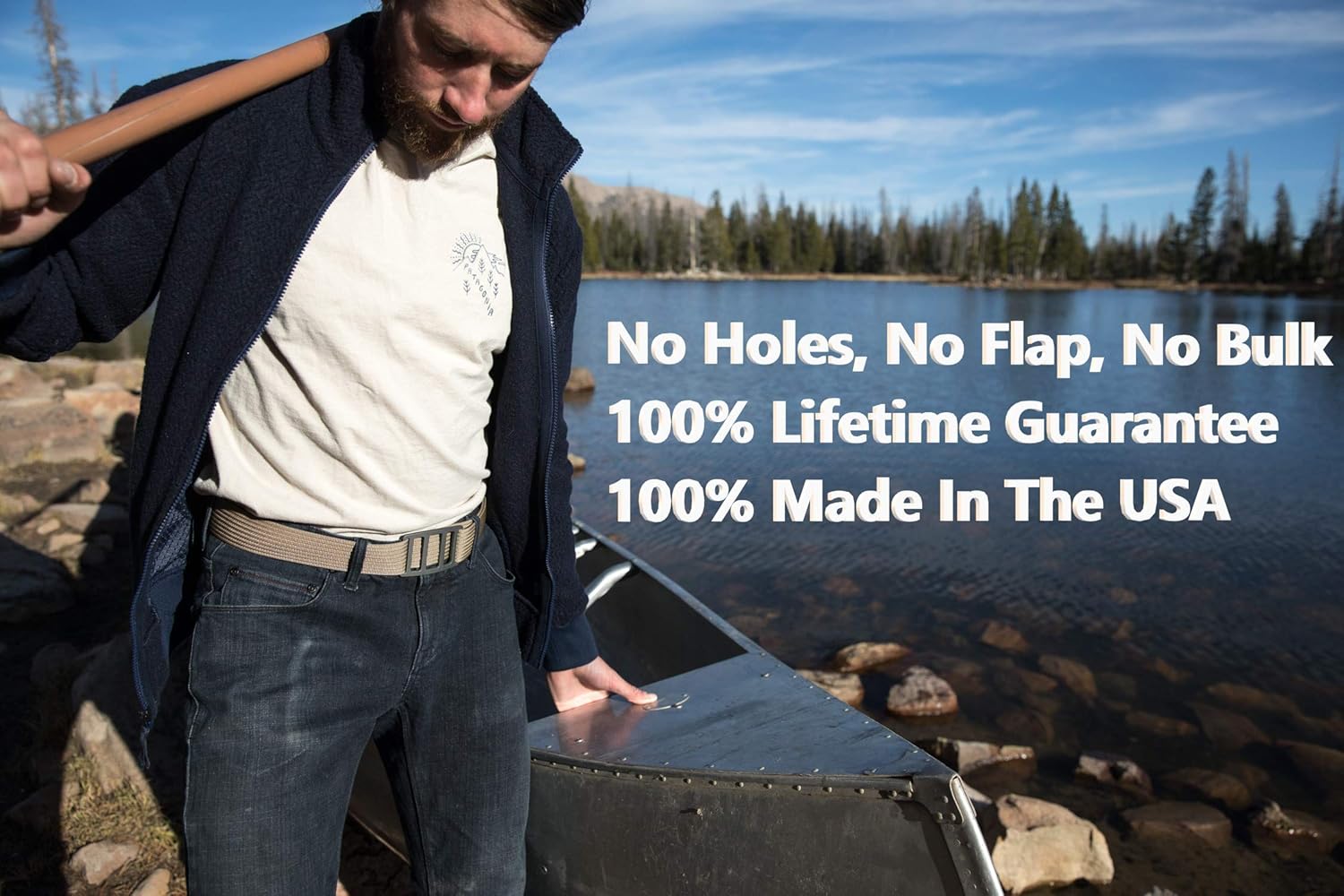 GRIP6 Canvas Belts for Men & Women- Ultralight Series Nylon Belt: Clothing