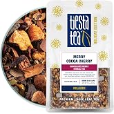 Tiesta Tea Merry Cocoa Cherry Premium Loose Leaf Tea, Chocolate Cherry, 2oz | Chocolate Cherry Herbal Blend, Caffeine Free, Hot or Iced, Brew Up to 25 Cups, Holiday Edition, Gift, Resealable Bulk Pouch
