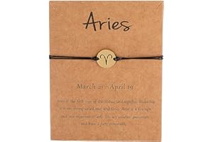 FUTIMELY Gold/Silver Zodiac Couple Bracelet for Women Teen Girls,Hand Made Stainless Steel Astrology Constellation Bracelet/Anklet Friendship Promise Jewelry Gift Card