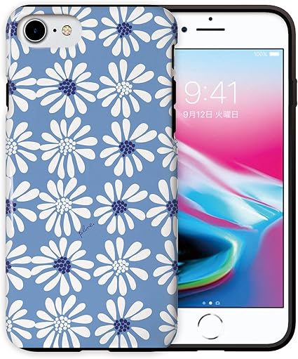 Amazon Co Jp Iphonese 第2世代 Iphone8 Iphoneケース ハードケース 耐衝撃 薄型 全面印刷 デージー水色 アイフォンケース スマホケース 携帯電話用ケース Collaborn Plune プルーン Iphone7 Iphone6s Iphone6対応 家電 カメラ