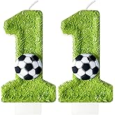 JonesLi Birthday Candles Numbers,Soccer Birthday Decorations,Suitable for Girl and boy Cake Toppers, Wedding Cakes, Anniversaries, Party Celebrations, Birthday Decorations (Number 11)