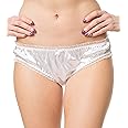 Satini Women's Tanga Bikini Lingerie Briefs Panties Satin Knickers
