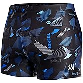 361º Jammers Swimsuit for Men, Competition Lap Swim Suit, Square Leg Endurance Training