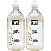 Better Life Dish Soap - Liquid Dishwashing Soap with Vitamin E and Aloe for Home & Kitchen Sink - No Gloves Required Kitchen 