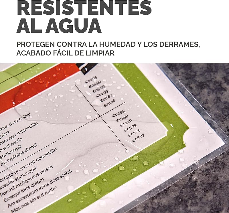 Pack Apex de 100 capas laminadoras A4, brilhante, formato A4, uso diário, capas plastificadoras ideais para publicidade, fotografias, criativos, certificados