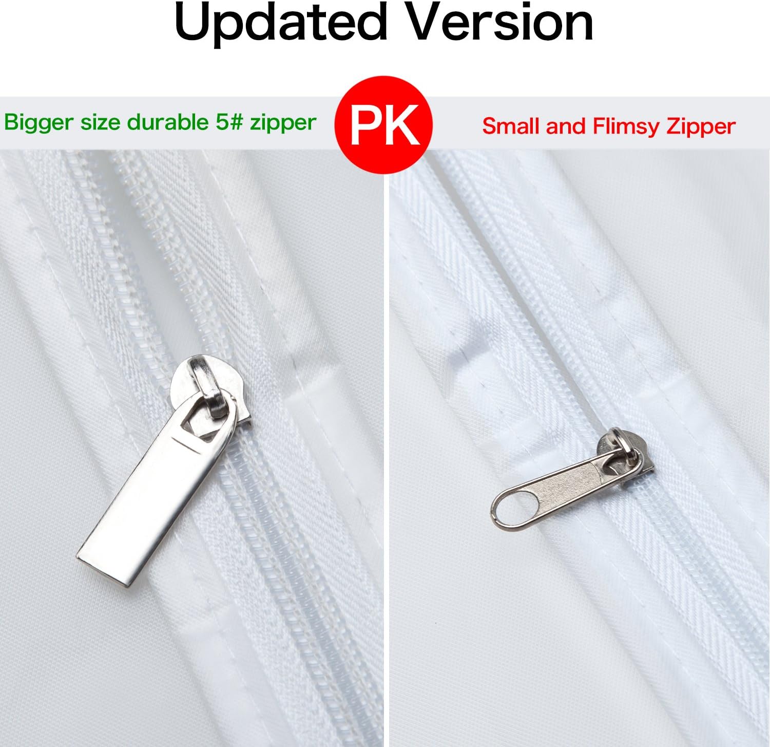 ZILINK Hanging Garment Bag Lightweight Suit Bags Dust-Proof (Set of 6) with Sturdy Full Zipper for Closet Storage and Travel [Upgraded Version]: Home & Kitchen