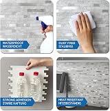 M MOFIT 3D Brick Marble Peel and Stick Tile Waterproof Kitchen Bathroom Decor view 6