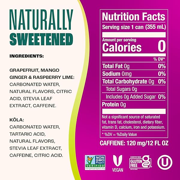 ZEVIA ZERO SUGAR ENERGY DRINK, CLASSIC VARIETY PACK, 12 OZ CANS (12-PACK) – NATURALLY SWEETENED, NON-GMO PROJECT VERIFIED, GLUTEN-FREE, VEGAN