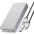 ORICO 40Gbps M.2 NVMe SSD Enclosure USB4 PCIe3.0x4 USB-C Aluminum Adapter, Upgraded NVMe PCIe 2280 M-Key External M2 Solid State Drive Enclosure, Compatible Thunderbolt 3/4 USB3.2/3.1/3.0/ Type C