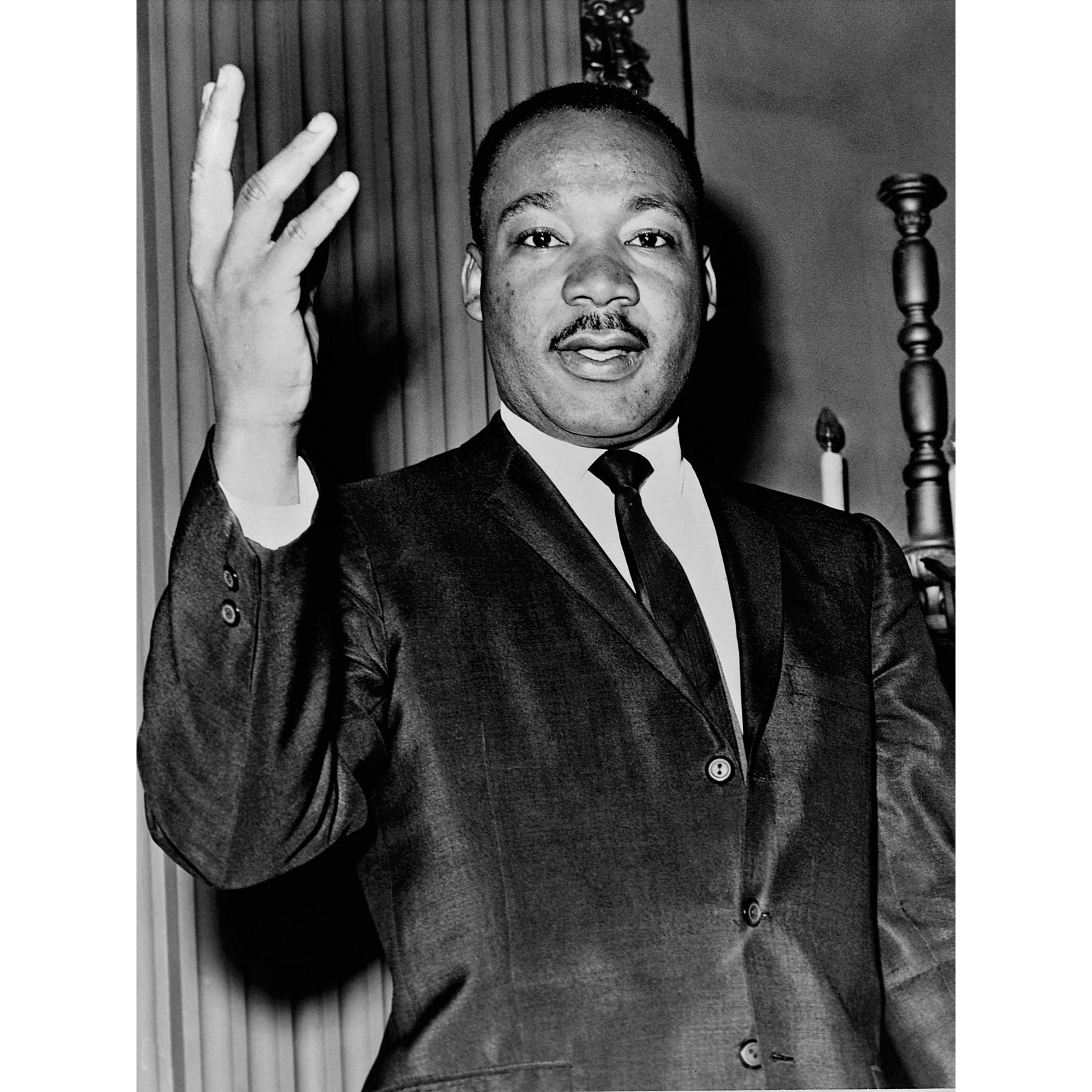 Civil Rights Leader Martin Luther King Junior Photo Large Wall Art Print Canvas Premium Mural