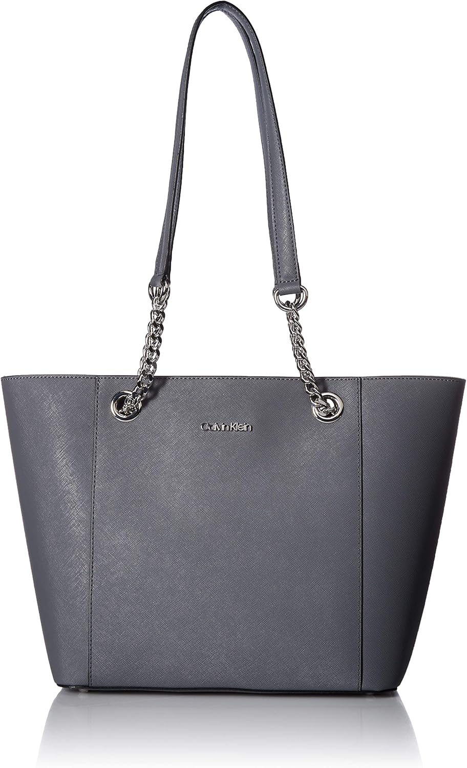 calvin klein hayden saffiano leather tote