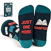 VICRAZY Book Lovers Gifts - Funny Socks for Book Lovers - Gift for Readers - Reading Stuff, Stocking Stuffers for Men, Women