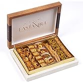 Eastanbul Baklava, Baklava Pastry, Baklava Gift Box, Dulces Arabes, 1.1lb | Middle Eastern Sweets, Turkish Desserts, Baklava Pistachio &amp; Cashew Rich Pastry, Arabic Sweets, Turkish Gifts