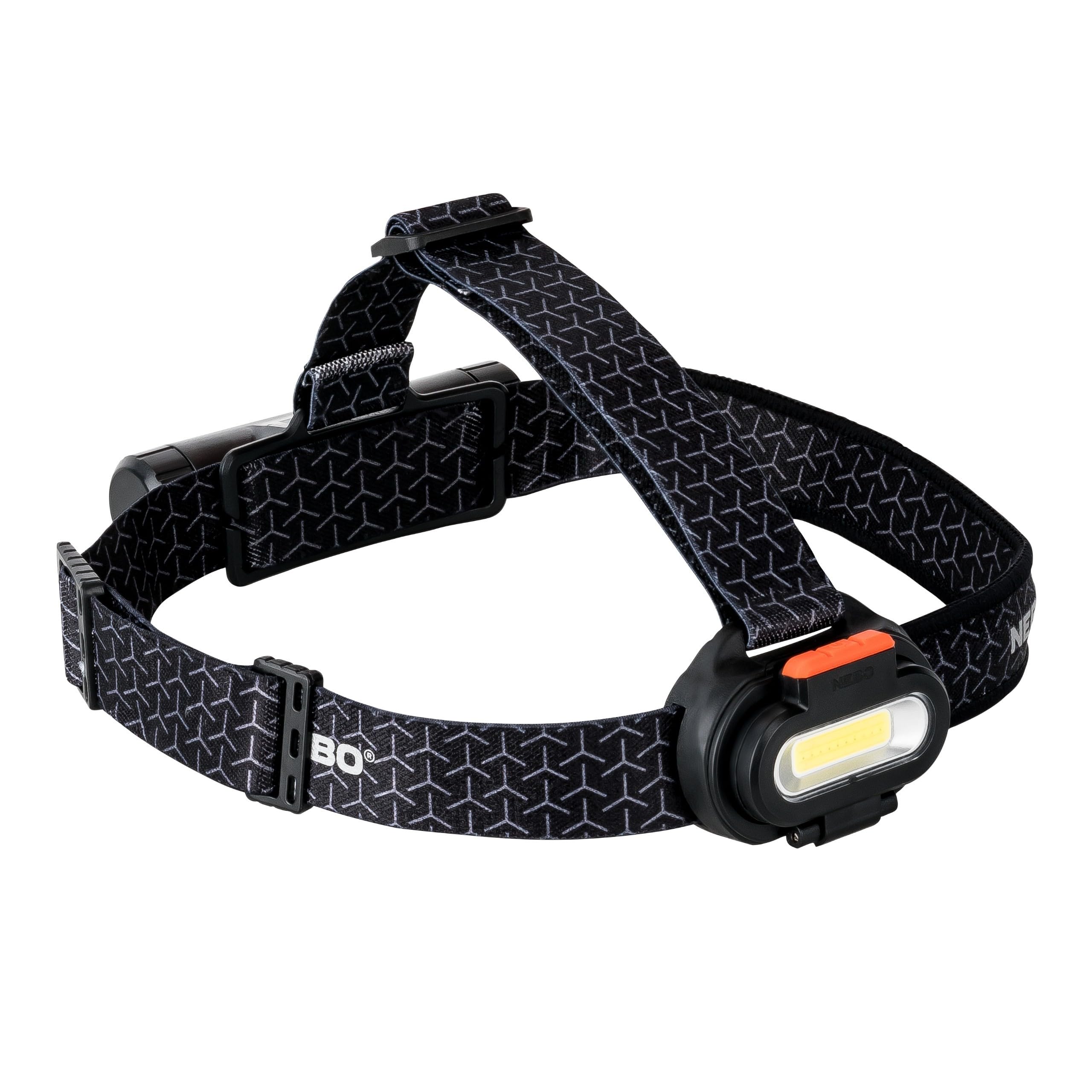 NEBO Einstein 1500 Flex Head Torch - Rechargeable Headlamp with 5 Light Modes - Camping & Hiking Accessories - Headlight for Outdoor Running & Sports