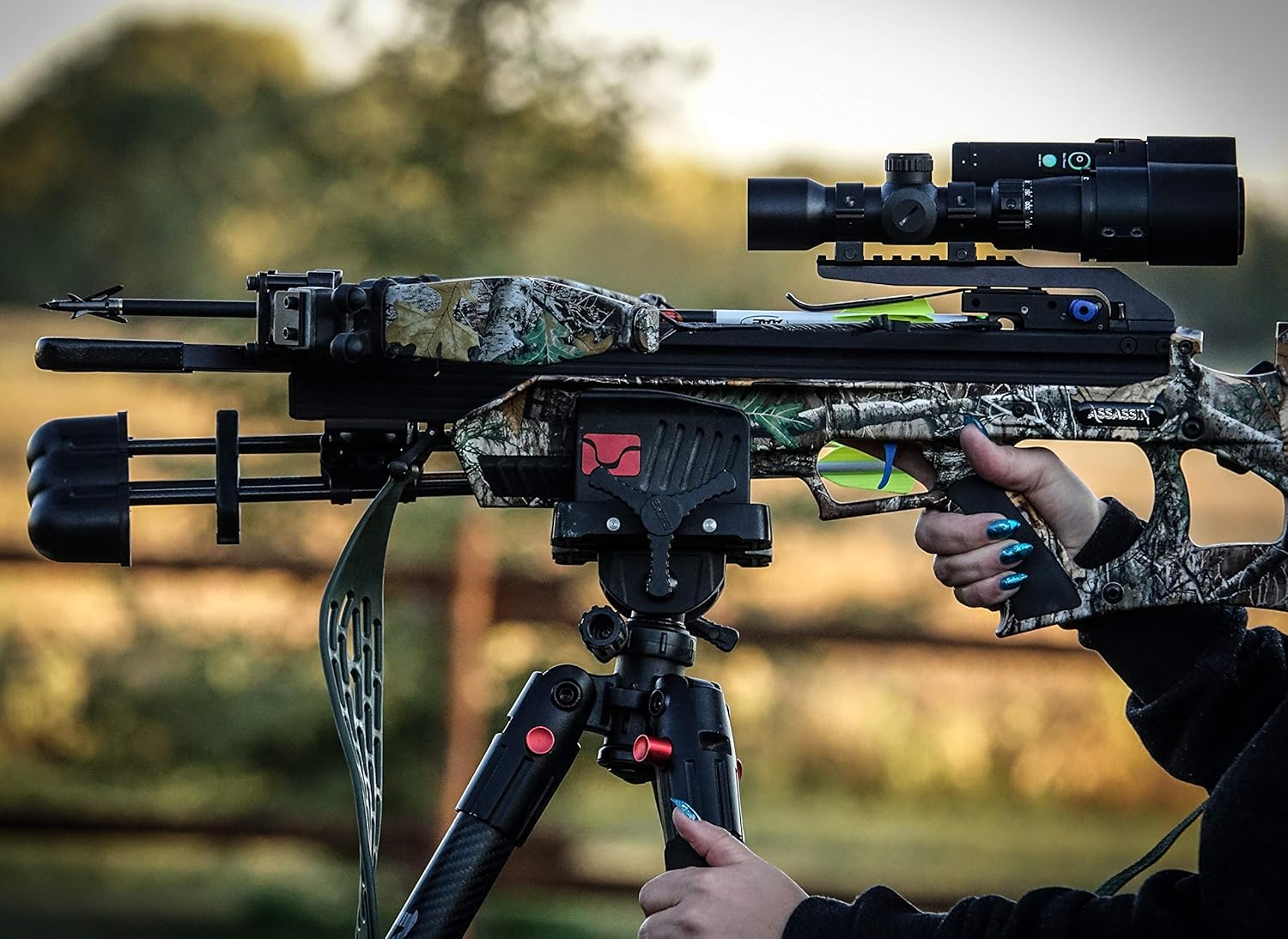 Bog DeathGrip Carbon Fiber Tripod with Durable, Lightweight, Stable Design, Bubble Level and Hands-Free Operation for Hunting, Shooting and Outdoors : Sports & Outdoors