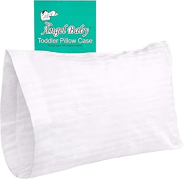 Angel Baby Toddler Pillow Case Cover White 100 Natural Cotton