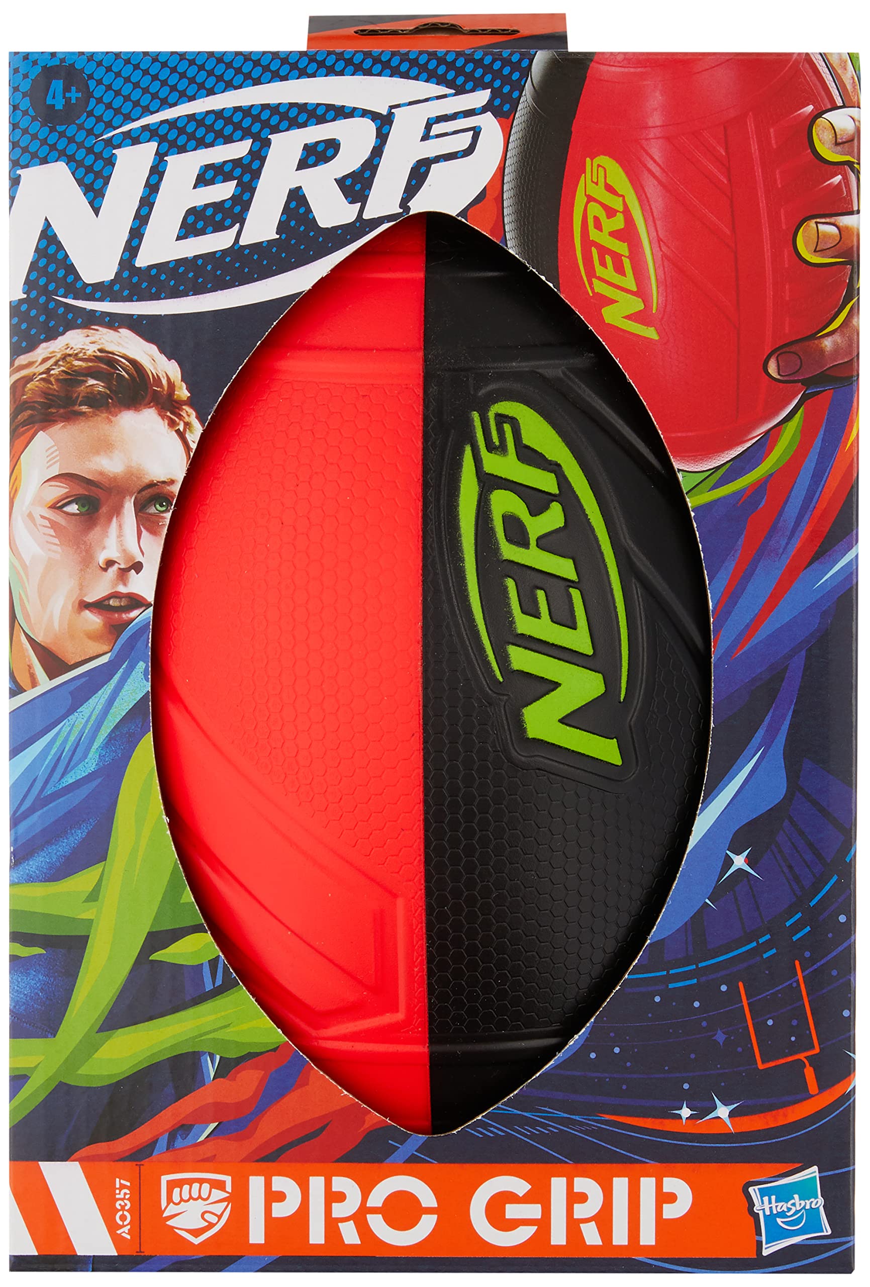 NERF - Pro Grip Footballer - Red & Black/Toys
