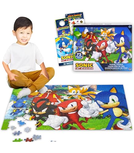 Amazon.com: Sonic The Hedgehog Puzzle for Kids Set - Bundle with 3
