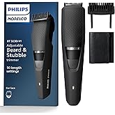 Norelco Philips Beard Trimmer and Hair Clipper - Cordless Grooming, Rechargeable, Adjustable Length, Beard Trimmer and Hair Clipper - No Blade Oil Needed - BT3230/41
