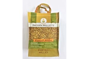 SHASTHA FOODS Shastha Foxtail Millet (Thinai) - 10 Lbs (Pack of 1) - Processed, Unpolished and Hulled