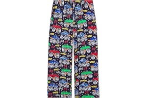 EASWEET Bamboo Viscose Toddler Boys Wide Leg Pajama Pants Elastic Waist Pajama Bottom with Pockets
