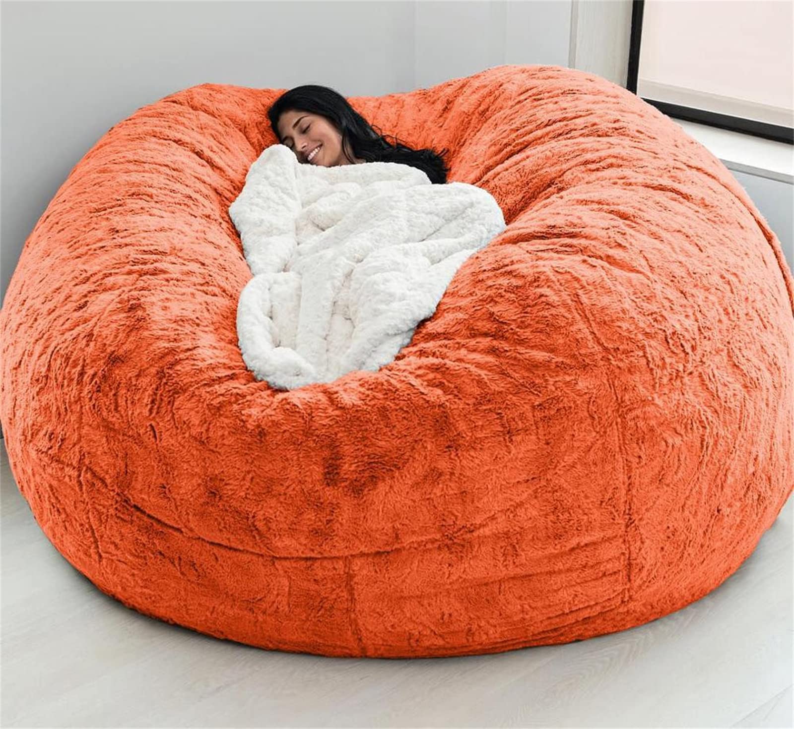 Giant Fur Bean Bag Chair Cover for Kids