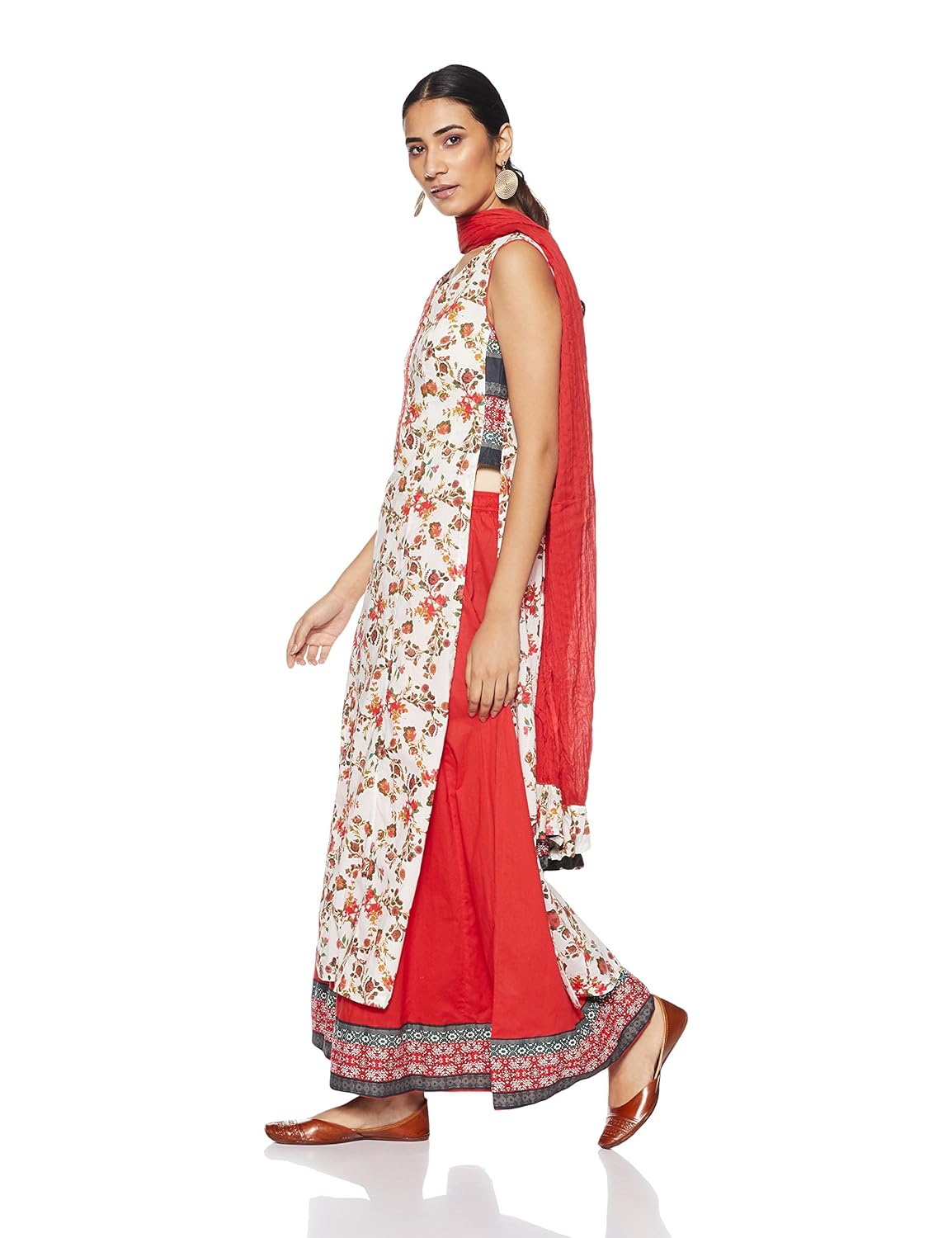 biba women's straight salwar suit set