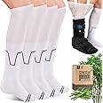 SONORAN Walking Boot Socks Bamboo Viscose (2 Pairs) Lightweight Replacement Sock Liner for Medical Tube Cast Socks