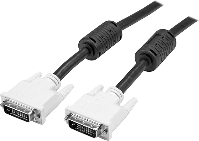 Amazon Com Startech Com Dual Link Dvi Cable 50 Ft Male To Male 2560x1600 Dvi D Cable Computer Monitor Cable Dvi Cord Video Cable Dviddmm50 Electronics