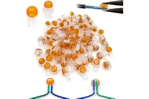 LIUJINCAN 50PCS UY2 K2 Network Cable Connectors, Telephone Wire Gel-Filled Connectors Waterproof Button