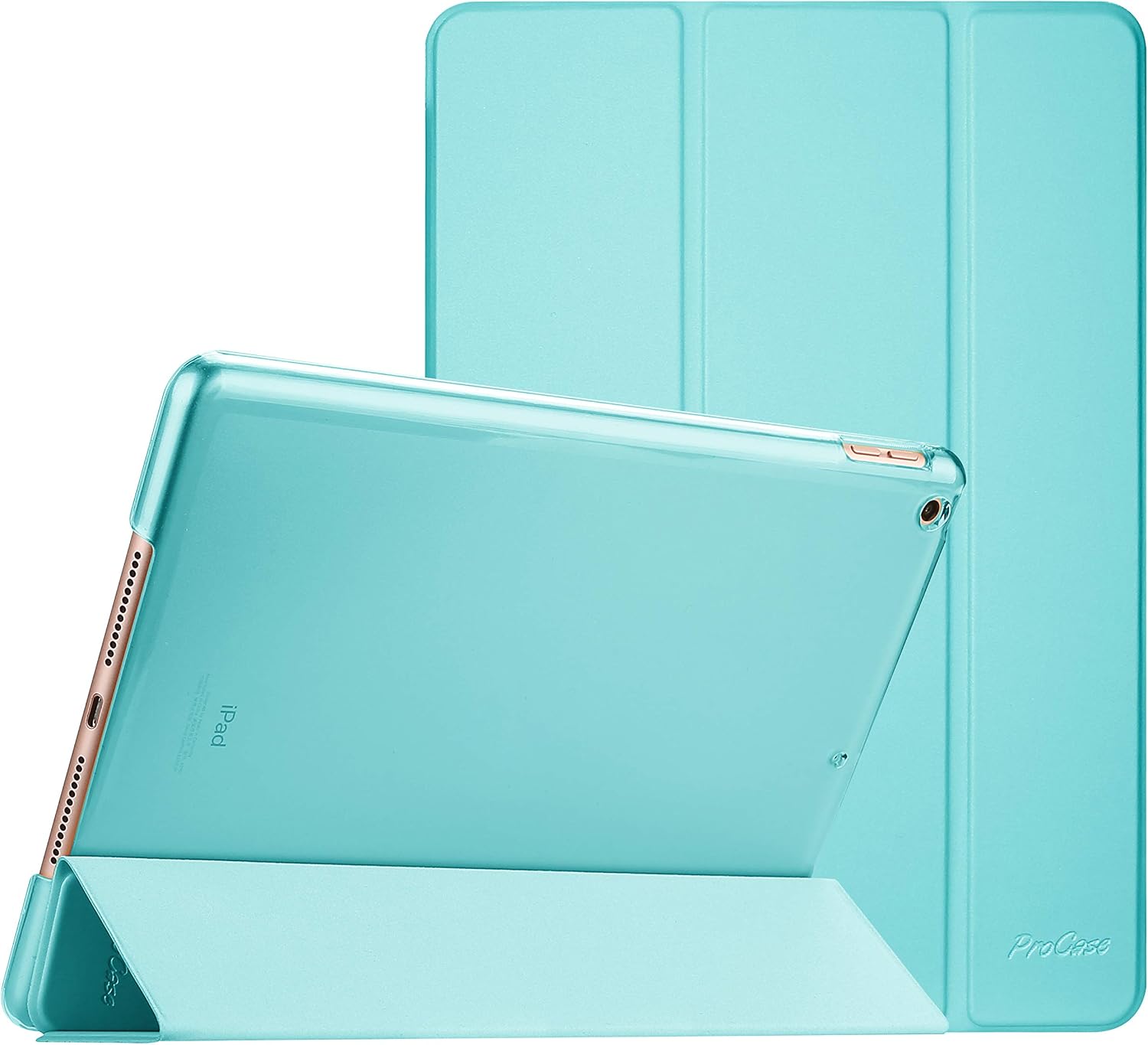 ProCase Smart Case for iPad Mini 5th Generation(2019 Model), Lightweight Cover with Auto Sleep/Wake for iPad Mini 5 -Aqua
