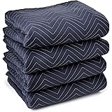 Sure-Max 4 Moving & Packing Blankets - Pro Economy - 80" x 72" (35 lb/dz weight) - Professional Quilted Shipping Furniture Pa