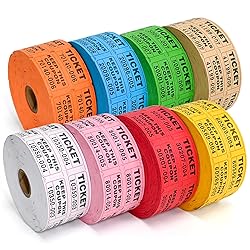L LIKED 8000 Raffle Tickets 2" x 2" Raffle Tickets