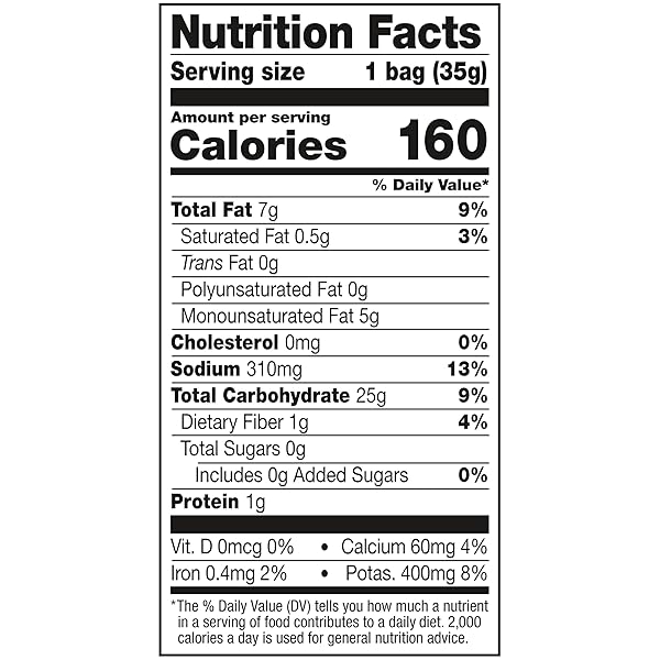 EATSMART SNACKS, VEGGIE CRISPS WITH SEA SALT, 1.25 OZ