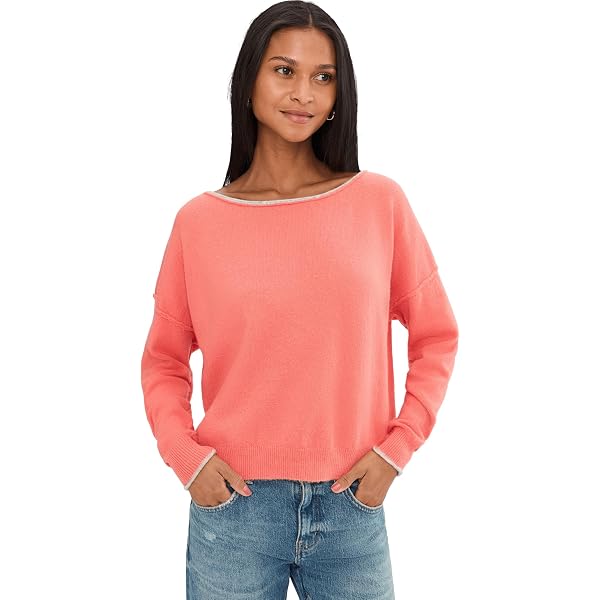 Free People Women's Finders Keepers V Neck Sweater, Nude Peach