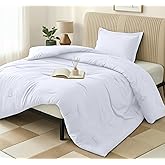 Twin Comforter Set 2 Piece White by Utopia Bedding, Comforters Twin Size, Bedding Comforters Sets, Down Alternative Soft Bed Set, 1 Comforter (64 x 88 inches) 1 Pillow Shams (20 x 26 inches)