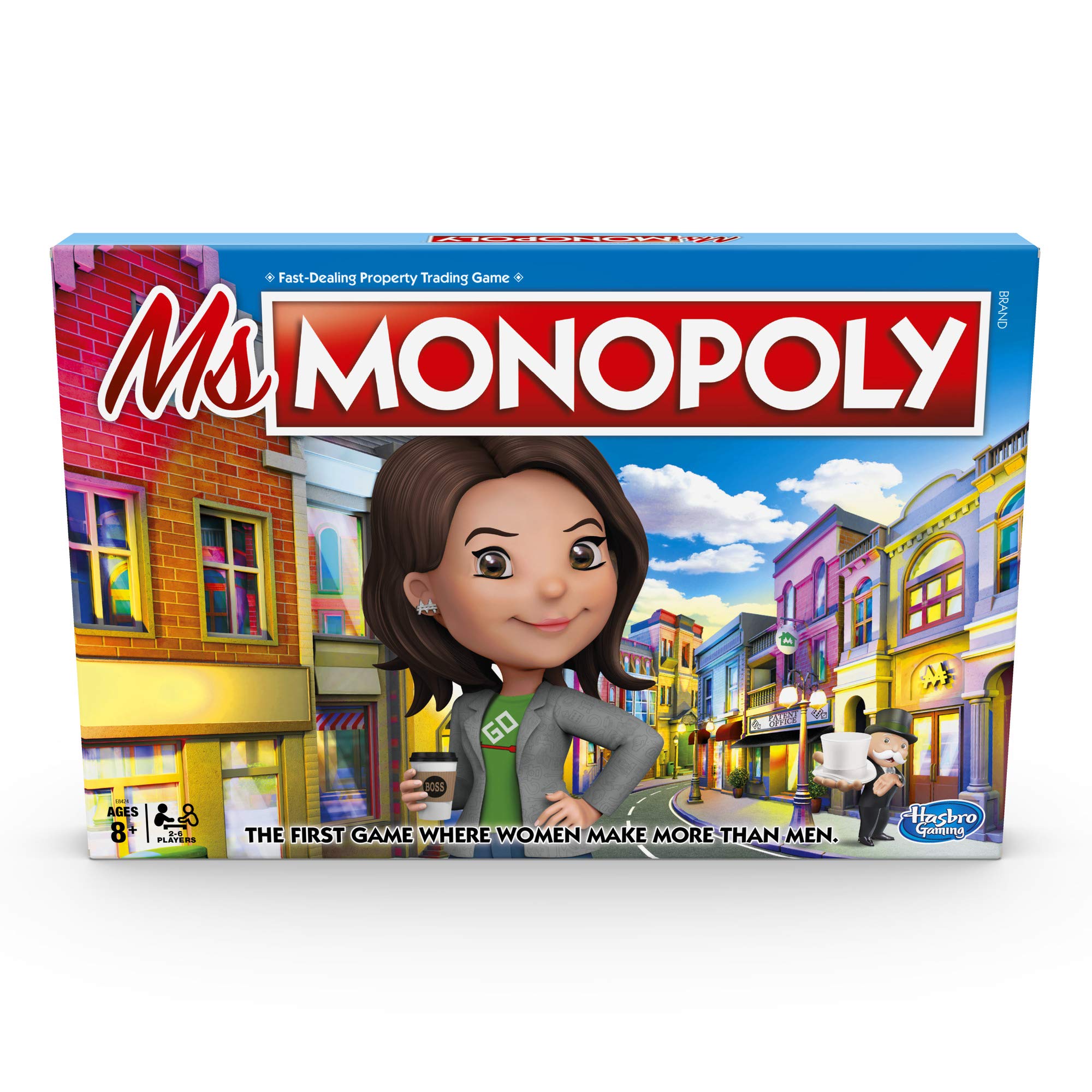 MS. Monopoly Board Game; First Game Where Women Make More Than Men; Features Inventions By Women; Game for Families and Kids Ages 8 and up