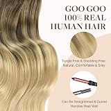 GOO GOO Tape In Hair Extensions 20in 50g 20pcs 9A Human Hair Chocolate Brown view 8