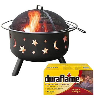 Amazon Com Landmann 28345 Big Sky Stars And Moons Firepit Black