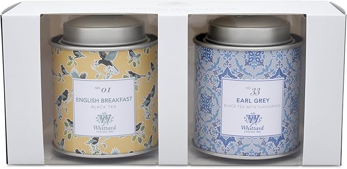 Amazon 英国 Whittard ウィッタード 紅茶ギフト イングリッシュブレックファスト アールグレイ リーフティー2缶セット English Tea Selection 並行輸入品 ウィッタード 紅茶 通販