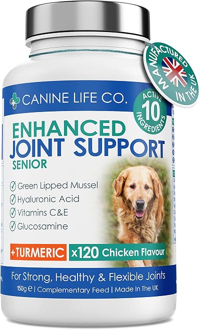 Canine Life Co Senior Enhanced Hip & Joint Support 120 Chewable Tablets UK
